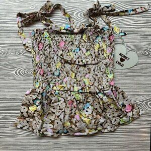 Romey Marshmallow Cereal Smock Top 10 NWT
